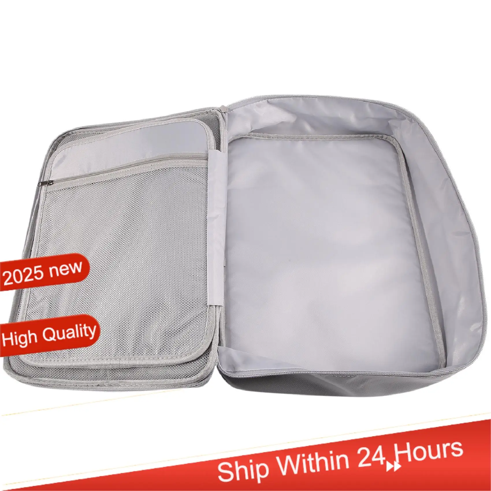 AC18(Guaranteed) Fireproof Document Storage Bag,IPX4 Waterproof Document Storage Bag, Zipper Closure Safety Accessories,For Busi