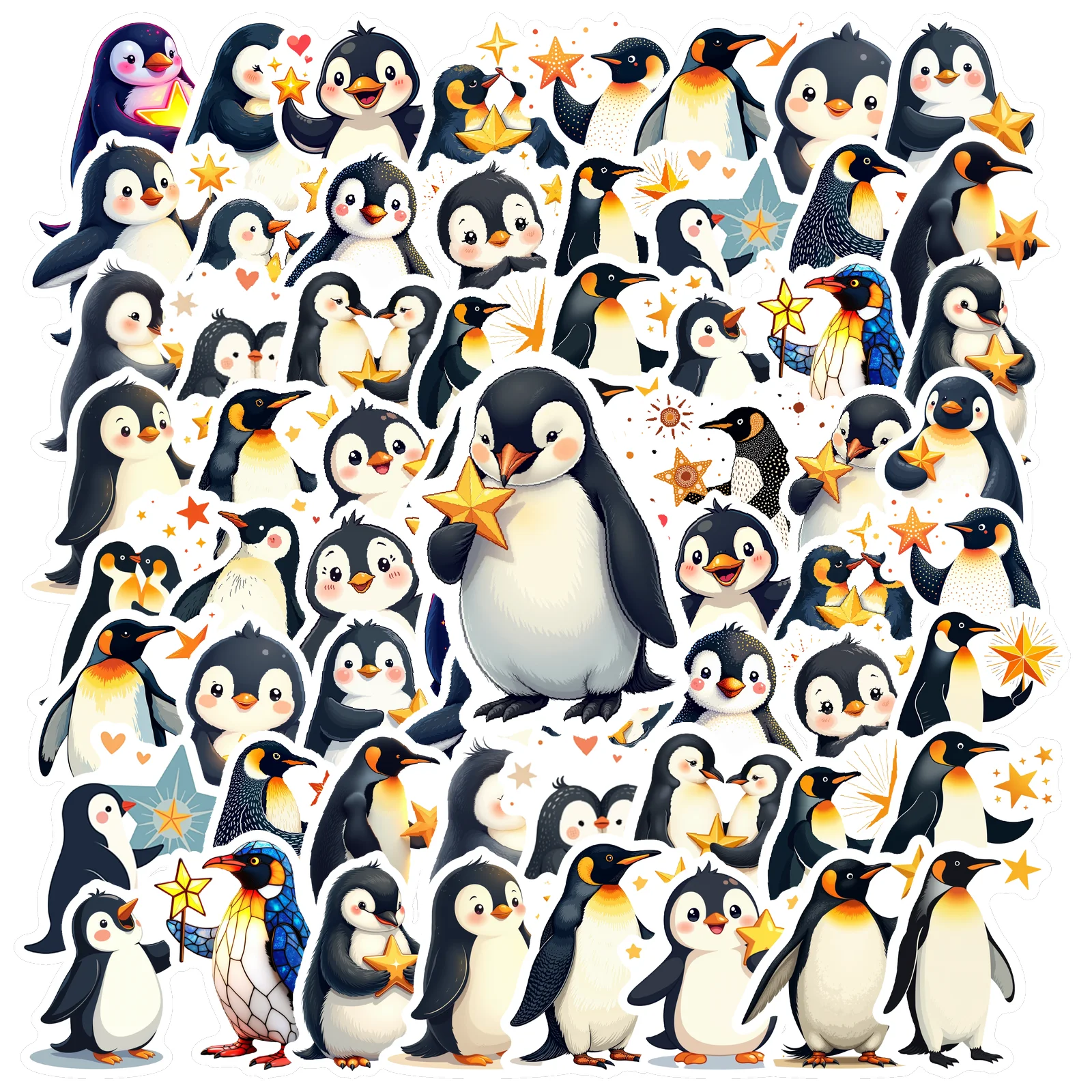 35pcs-150pcs Cartoon Stickers Colorful Animal Stickers Teacher Reward Stickers For Laptop Motorcycle Luggage Phone Laptop