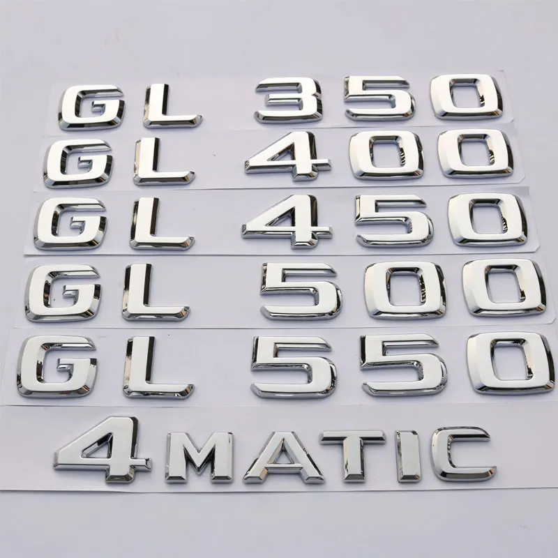 

For Mercedes Benz ML GL Class ML350 ML400 ML450 GL500 GL550 Label Car Boot Letter English Label Modification Decoration Label