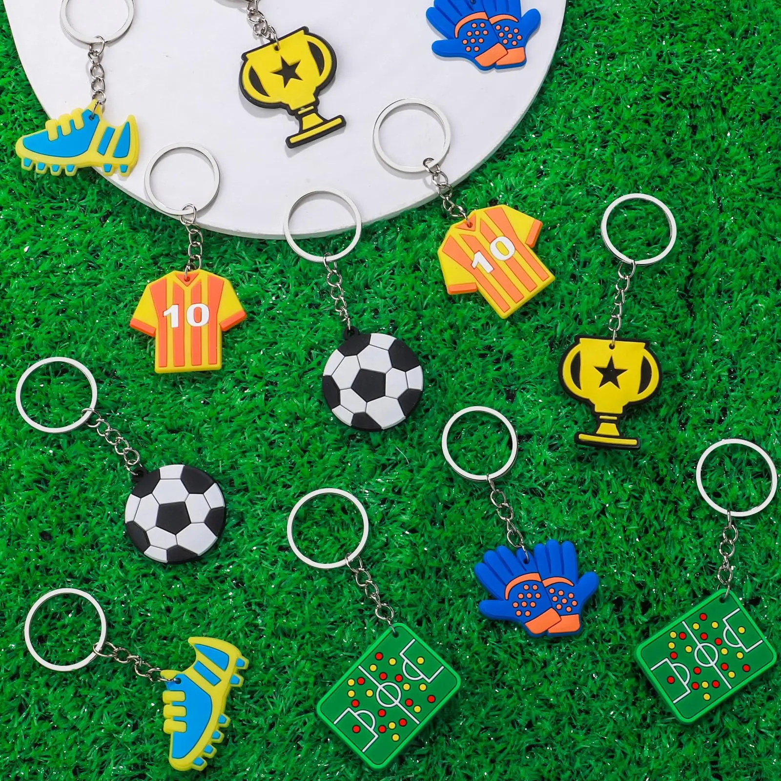 Fußball-Themenparty-Dekoration, Happy-Birthday-Banner, Fußball-Tischgeschirr, Popcorn-Box, Geschenktüte für Jungen und Mädchen, Sport-Fußball-Fans-Zubehör – Detail 9