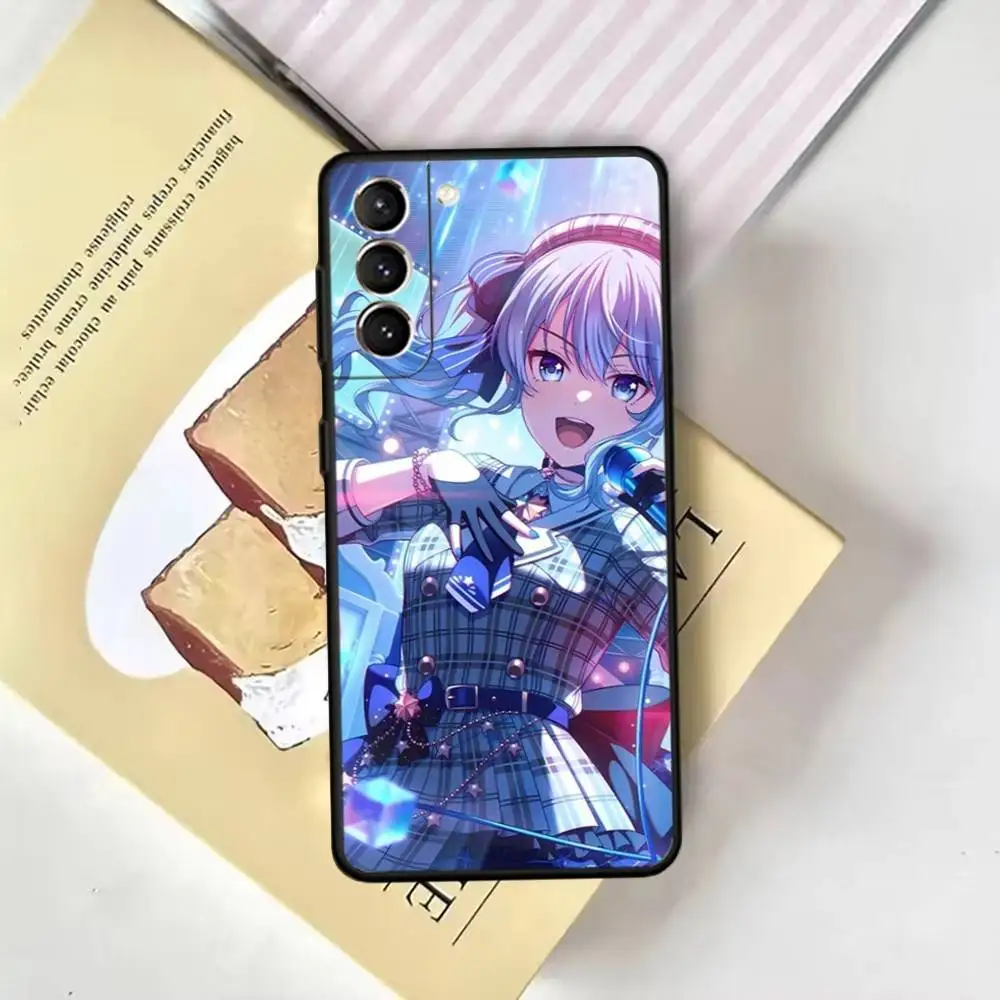 Suisei H-Hoshimachi 電話ケース Samsung GalaxyA13、21s、22、31、32、52、53、71、72、73、ソフトブラックカバー