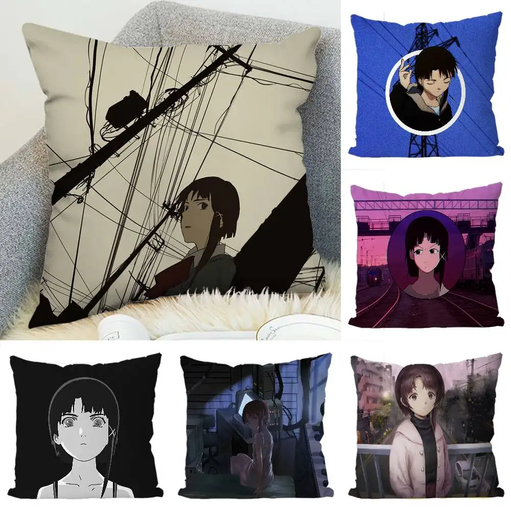 

Serial Experiments Lain Pillow Case Luxury Double-sided For Car Pillows 45x45 Cushions Cover Home And Decoration Sofa Pillowcase
