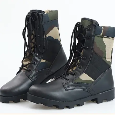 Bottes de combat militaires pour hommes et femmes, sports de plein air, escalade, randonnée dans le désert, camping, tactique, H1026