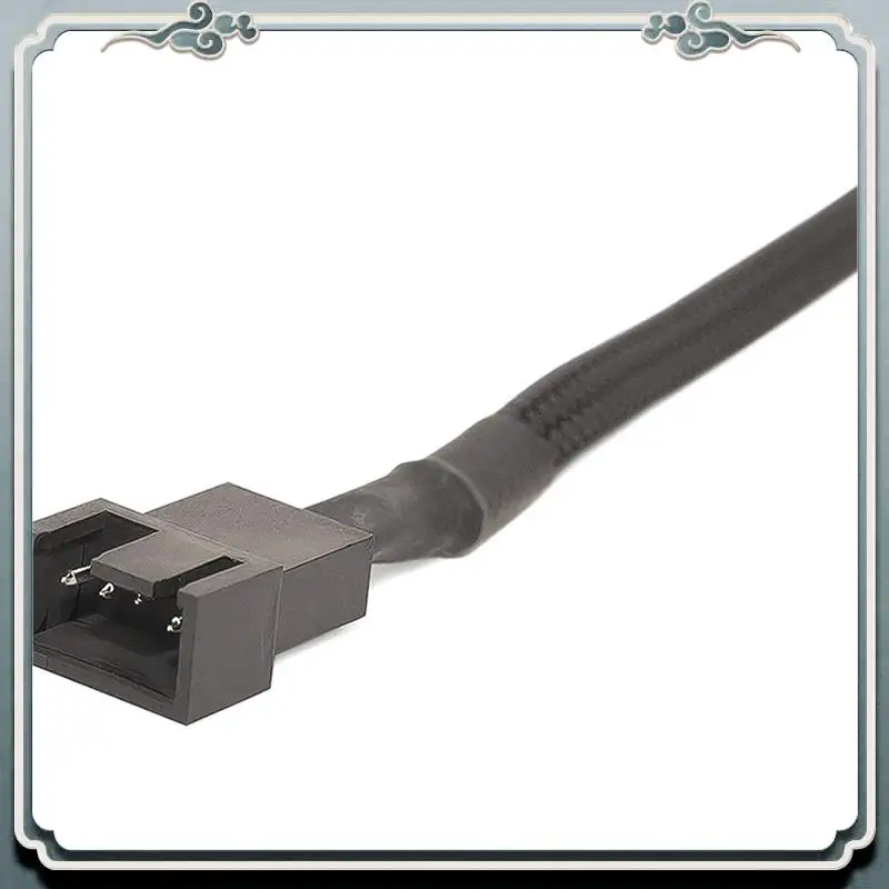 Premium 15X PWM Fan Extension Cable - 11.8 Inch PC Fan Extension Cable Compatible With ATX Case 3 Pin & 4 Pin Cooling Fans