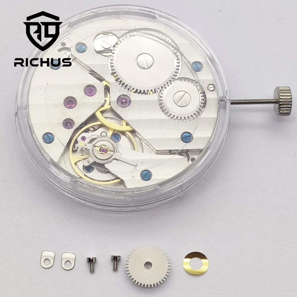 Механизм RICHUS ST3600, 17 драгоценностей, механический ручной заводной механизм 6497, механизм для часов, аксессуары, детали