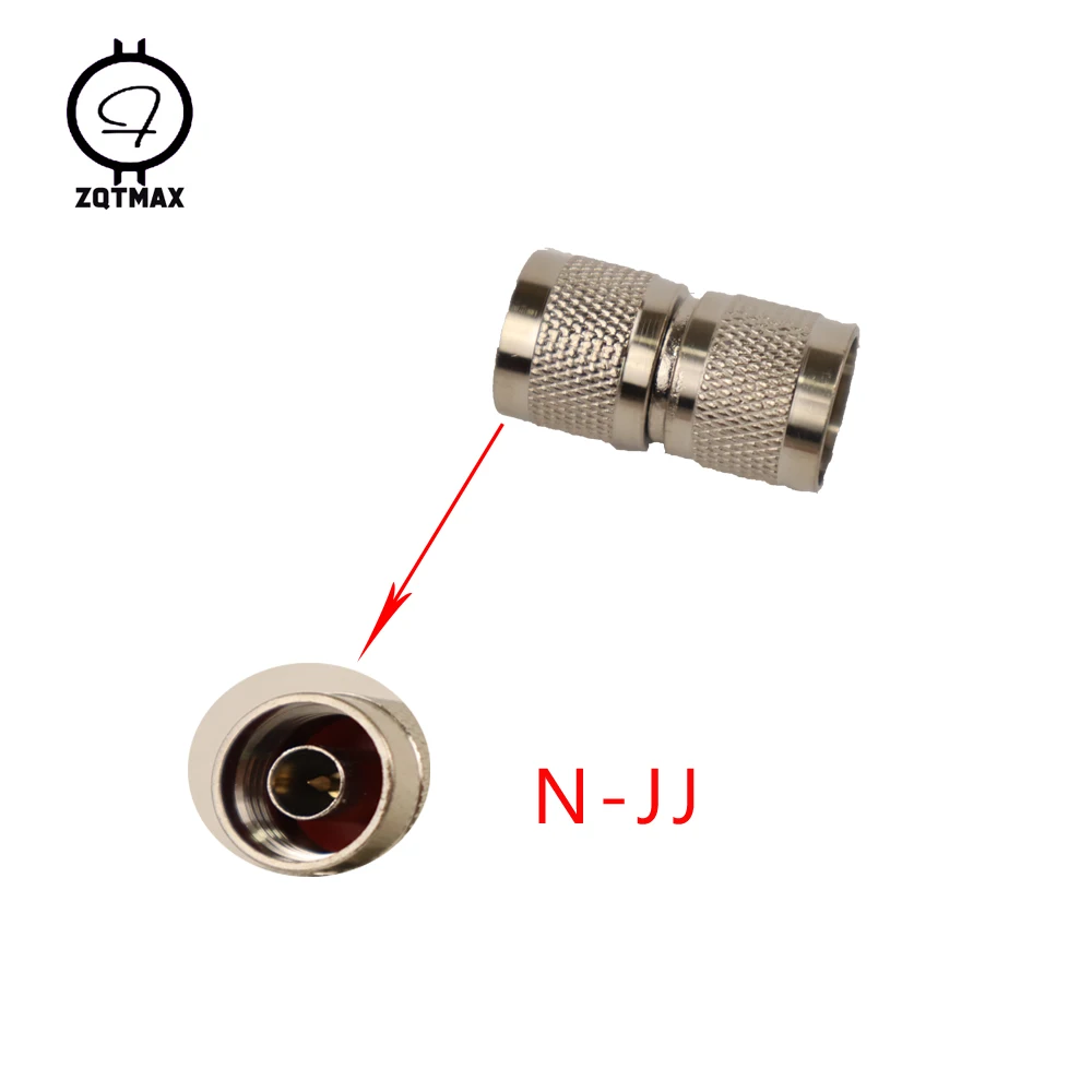 ZQTMAX N-JJ  N-Type Male Female Connector Coaxial Connectors Convert Adapter