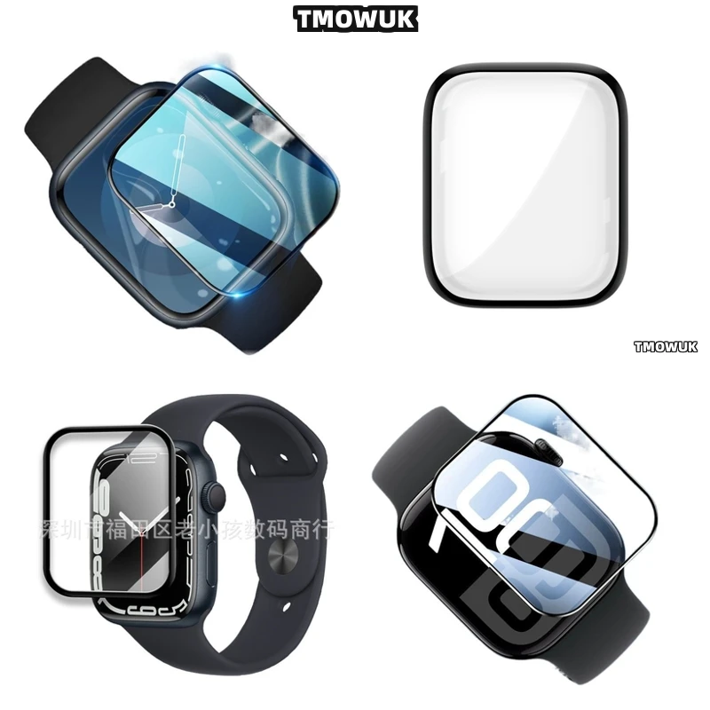 

For Apple Watch 1 2 3 4 5 6 7 8 9 10 SE 38 41 45 44 42 49 MM, Curved Edge Film, Easy Installation.