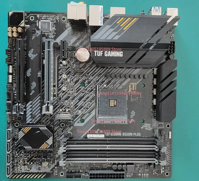 

Материнская плата ASUS TUF GAMING B550M-PLUS, поддержка интерфейса AMD AM4, чипсет B550, PCIe 4.0, память DDR4