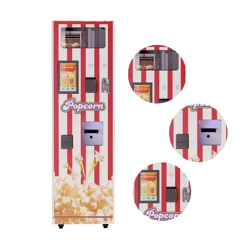 Оптовая заводская цена, большая емкость, высокое восстановление, коммерческая машина для попкорна, 24/7, машина для попкорна самообслуживания