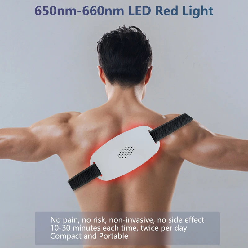 Red Light Therapy Panel Device 100pcs 660nm Visible Infrared Light Belt Fatigue Back Knee Hands Feet Body Relief Relaxing
