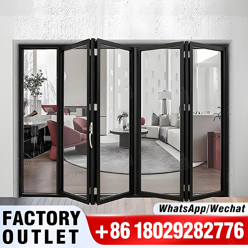 Folding Door for bedroom Top Quality Folding Door Interior Home Oscaracso Folding Doors with Hot Selling