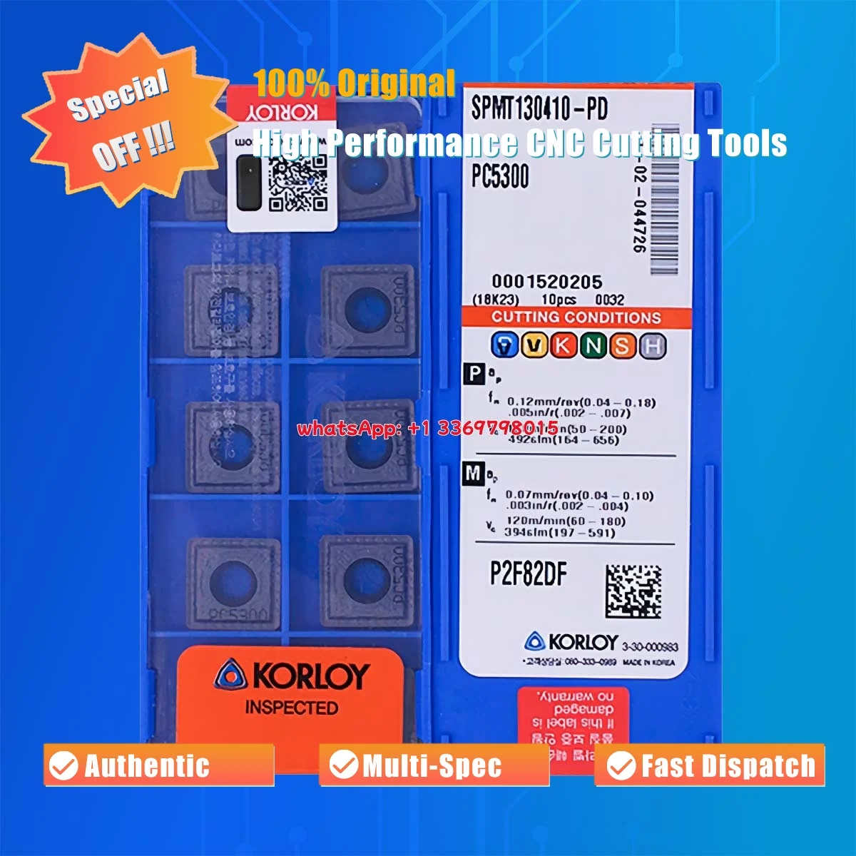 

10 шт. оригинальные SPMT SPMT 07T208 090308 11T308 130410 15M510-PD PC6510 U-образная вставка