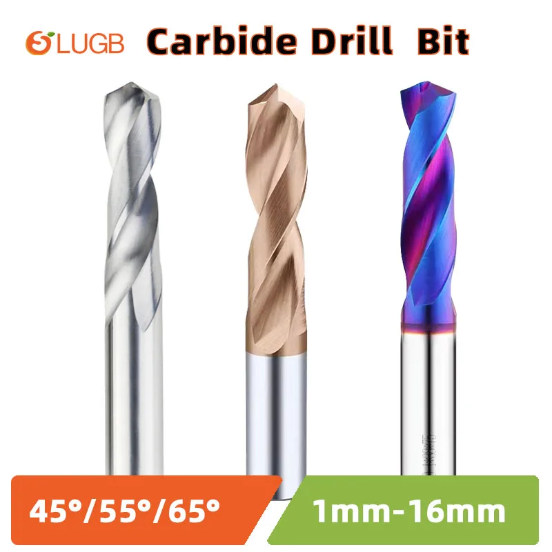 SLUGB Solid Tungsten Carbide Bits For Cnc Carbide 1.0-20mm Metal Working Tools Carbide Bits Metal Drill Set Hard Metal Drill