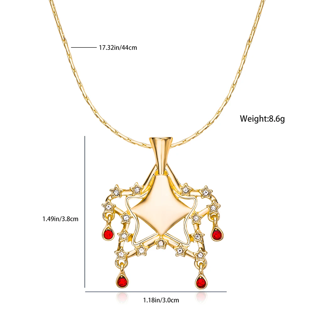 Harong Winx on Club Stella Fairy Dust Necklace Luxury Fashion Star and Dangle Crystal Pendant Necklaces Jewelry for Women Girls