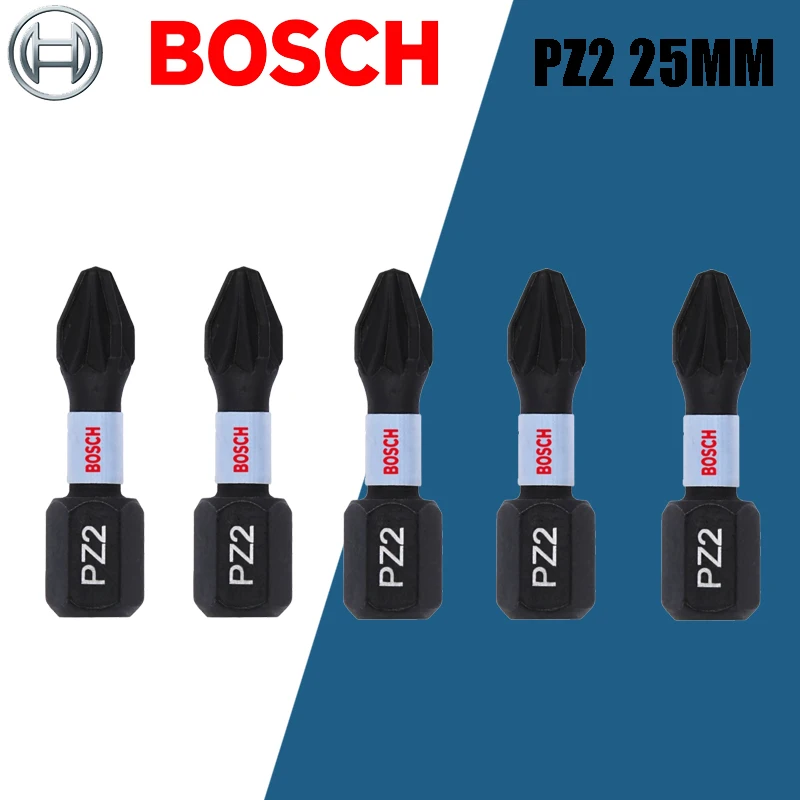 Imagem -05 - Bosch-broca de Carpintaria de Aço de Alta Velocidade Bits de Impacto Antiderrapante Durável Acessórios para Ferramentas Elétricas Ph1 Ph2 Ph3 Pz2 Alta Velocidade