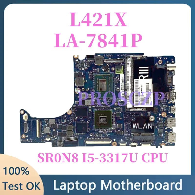 

QLM00 LA-7841P For Dell XPS 14 L421X Laptop Motherboard 0671W2 CN-0671W2 SR0N8 I5-3317U CPU GT630M 1GB