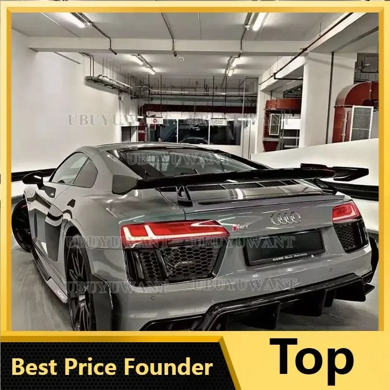 For Audi New R8/TT/TTS/TTRS/S3/S4/S5/S6/S7/S8 High Quality Real Carbon Fiber Spoiler Wing Lip Spoilers Car Accessories