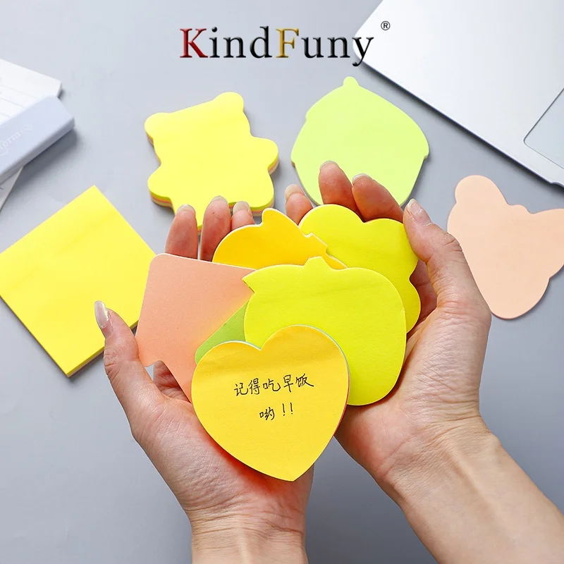 100sheets/Pack Self-Stick Note Self Adhesive Label Message,List,Record,Reminder,Education & Office Supplies