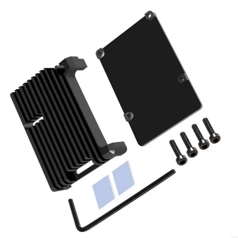 

Y88B Aluminum 4B Armors Case for Raspberry Pi4B with Double Quiet Fan Heat Sink