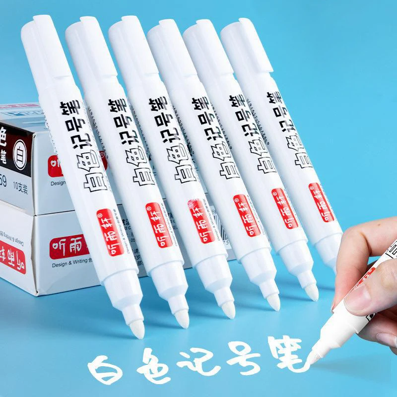 Pen Paint Tire Permanent Marking Waterproof White Retouch Horizontal Tennis Ball Repair