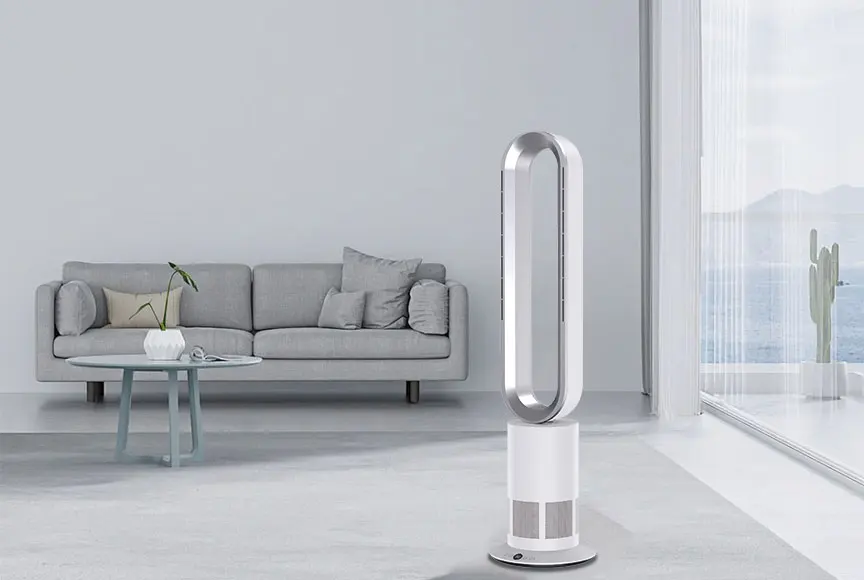 المحمولة 45 واط الرياح القوية الرقمية الذكية 41 بوصة برج مروحة المحمولة برج موتور تيار مباشر مبرد الهواء الخالية من الشفرة الطابق الدائمة مروحة