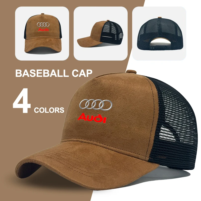 Car Baseball Caps Unisex Beach Sunscreen Hats Snapback Cap For Audi Sline TT RS A4 B7 B8 B9 A3 8P 8V 8L A5 A6 C6 C5 C7 A1 A7 A8 view 3
