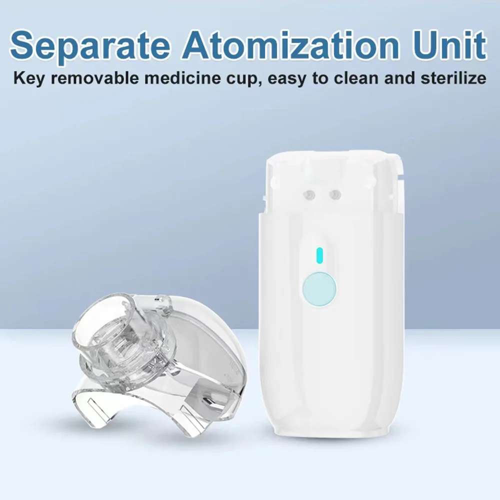 Handheld Portable Autoclean Inhale Nebulizer Medical Mesh Atomizer Silent Inhaler Nebuliser Inhalator for Adult Kids Nebulizador