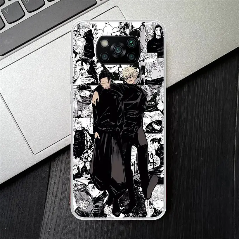 Jujutsu-Kaise Geto Suguru Soft Silicone Phone Case For Xiaomi Poco X3 NFC X4 GT X5 X6 F6 F5 Pro F4 F3 F2 F1 M5S M4 M3 M2 5G Cove