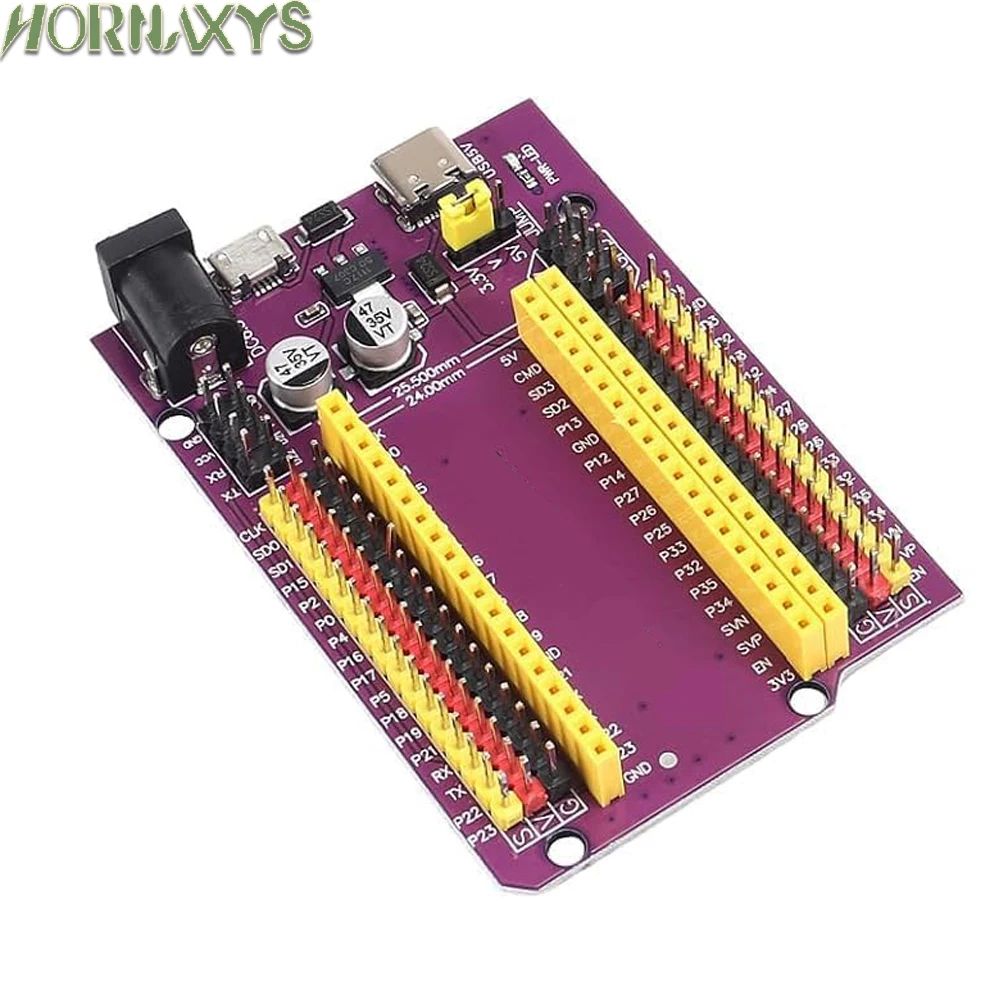 GPIO Genişletme Kartı Kiti ile ESP32 Geliştirme Kartı ESP32-32D BT Wifi Modülü 38PIN CP2102 ESP32-DevKitC USB Tip-C
