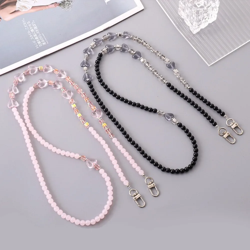 الأزياء مطرز اللؤلؤ حزام الهاتف المحمول الحبل DIY حقيبة رافعة سلسلة مكافحة خسر Crossbody سلسلة حقيبة التبعي
