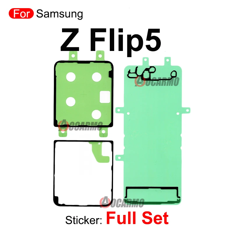 1 szt. Klej do tylnej obudowy Samsung Galaxy Z Flip5 Flip 5 7 Flip7 F7660 SM-F731 F7310, pełny zestaw naklejek na tylne drzwi — zdjęcie produktu 4