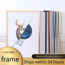 Gold Frame A4 A3 Silver Color Picture Photo Metal Frames for Wall Picture Frames Wall Photo 20x25 Frame Home Decoration Wall Art