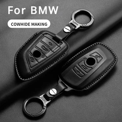 Auto Key Fob For BMW 1 3 5 7 Series X1 X3 X4 X5 X6 F15 F16 G01 G02 G05 F10 F20 F30 F34 G07 G20 G30 Leather Car Key Case Cover