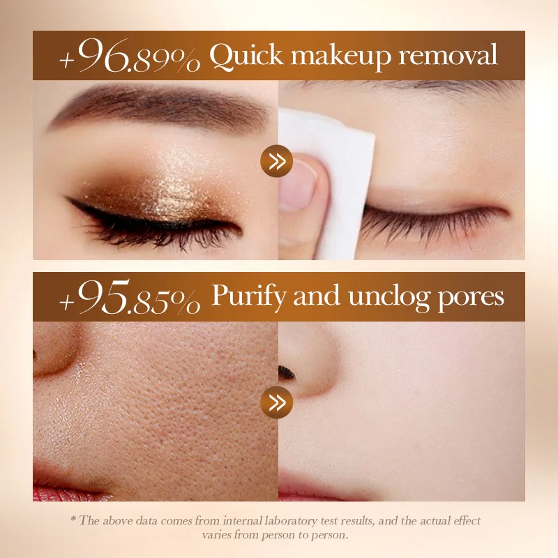 BIOAOUA Rice Raw Pulse Pure Pore Cleansing Oil Makeup Remover Gently Dissolve, Moisturize, Soothe Facial Makeup Remover