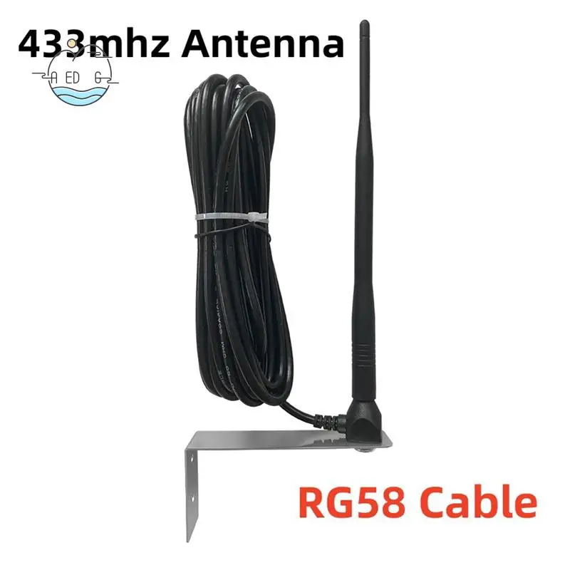 

AED6-For Appliances Gate,Garage Door External Antenna. For 433.92MHZ Garage Remote 433 Mhz Signal Antenna