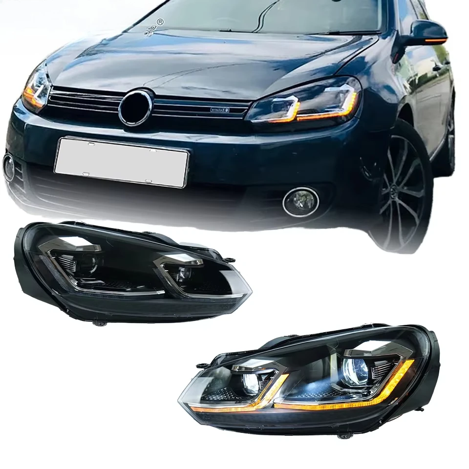 

Suitable for HCMOTIONZ LED Headlights Assembly for VW MK6 2008-2013 Car Front Lamps Projector for Golf 6 Accessories