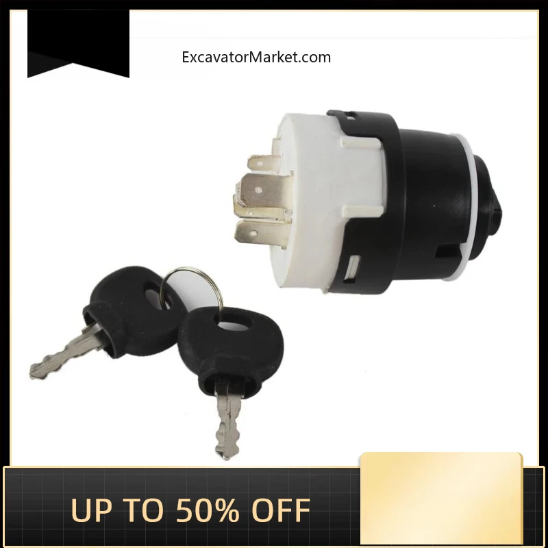 

Excavator Parts For Ignition Switch W/ 2 Keys 701/80184 Preheat Start Switch 10 Pins For Jcb Jcb220 Jcb200 Car Tractor Trailer