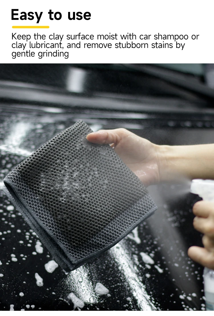 DETAILING Auto-Reinigungstuch, Tontuch, hart/mittel/fein, magischer Tonlappen, um Flecken gründlich zu entfernen, Schönheitshandtuch-Reinigungswerkzeug – Detail 17