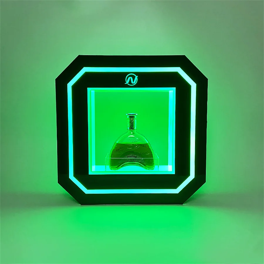 Boate VIP Serviço Bandeja Garrafa, Led Apresentador Wine Display Rack, Bandeja De Champanhe