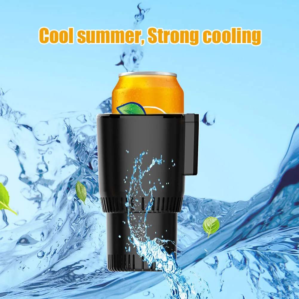 Portable Mini Auto Refrigerator Smart Car Cup Cooler Warmer For Outdoor Travelling 12V Cooling Heating Cup Drinks Refrigerator