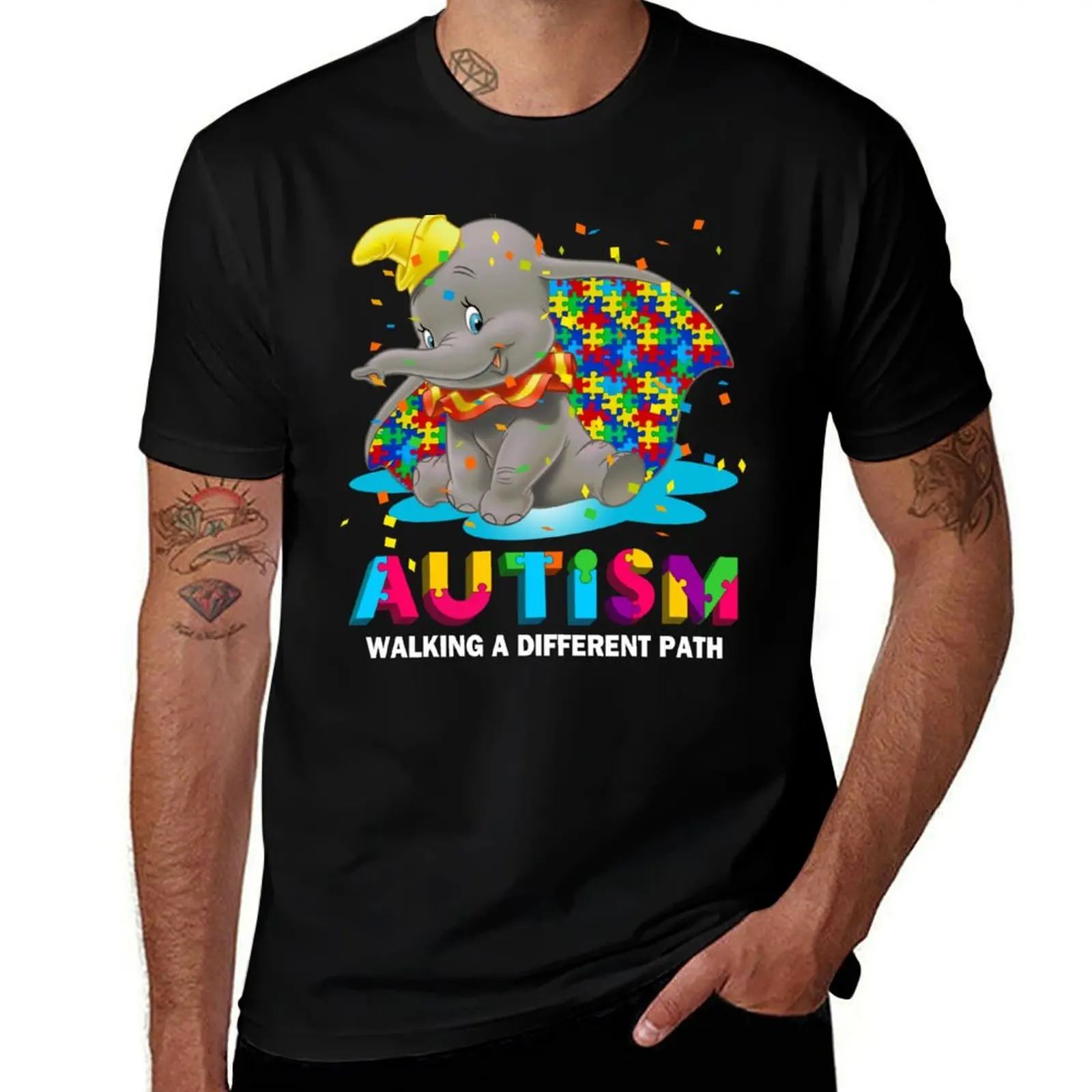 Autism - Walking A Different Path T-Shirt Sun Protective Outdoor Tee Top T-Shirt