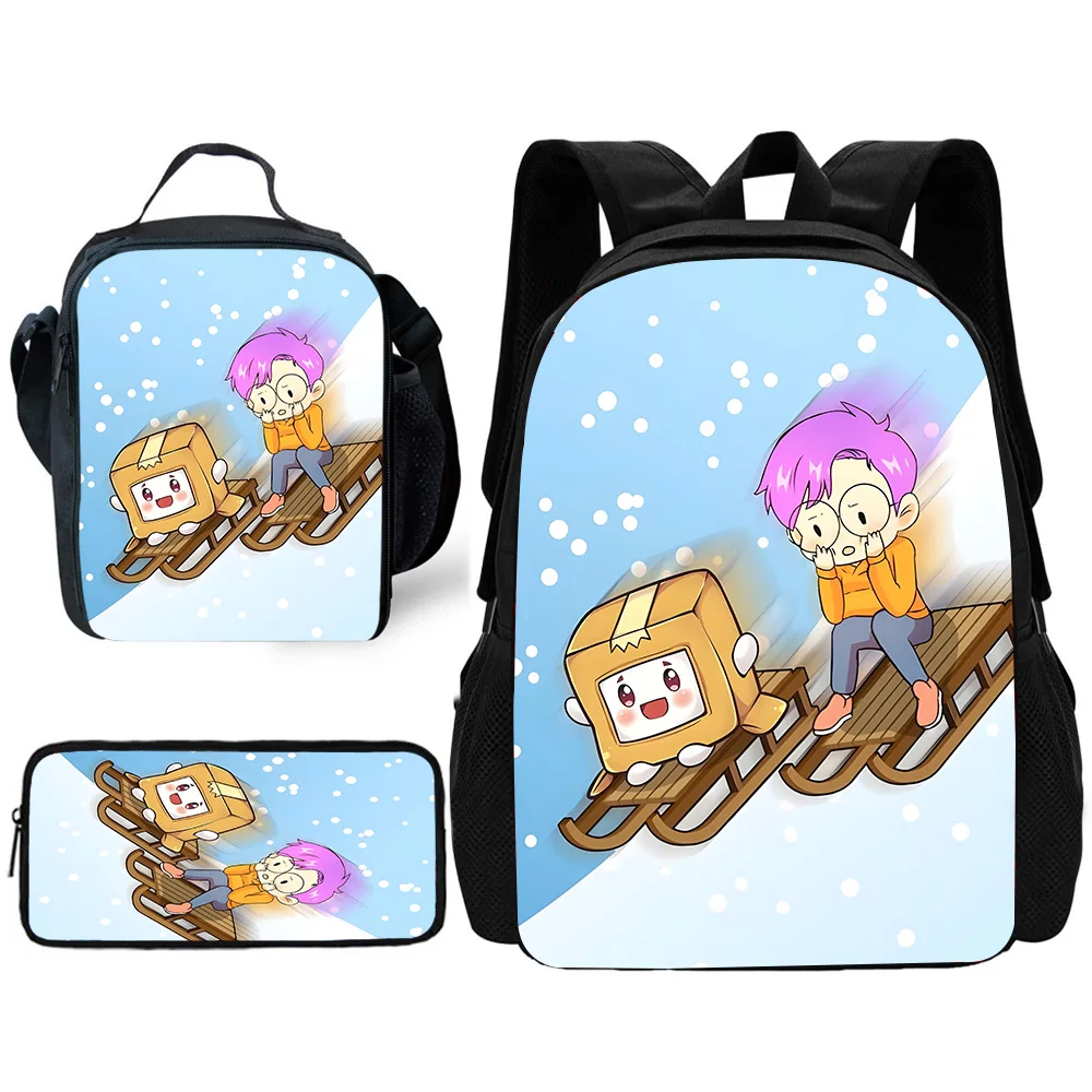 Child School Backpack Toys Lankyboxes with Lunch Bags ,Pencil Bags ,School Bags for Boys Girls Best Gift