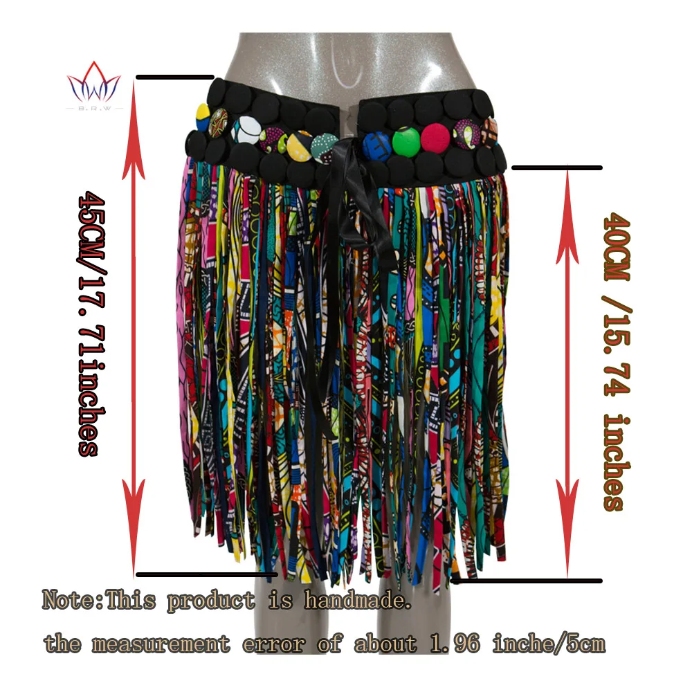 2023 African Beads Handmade Jewelry Skirt African Ankara Necklaces Jewelry Conversion Piece Rope Necklace Shawl Tribal SP054