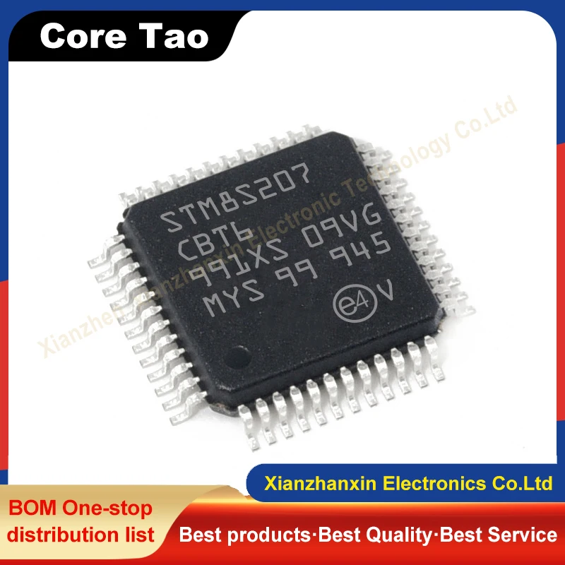 2~10PCS/LOT STM8S207CBT6 STM8S207 8S207 CBT6 LQFP-48 8-bit microcontroller