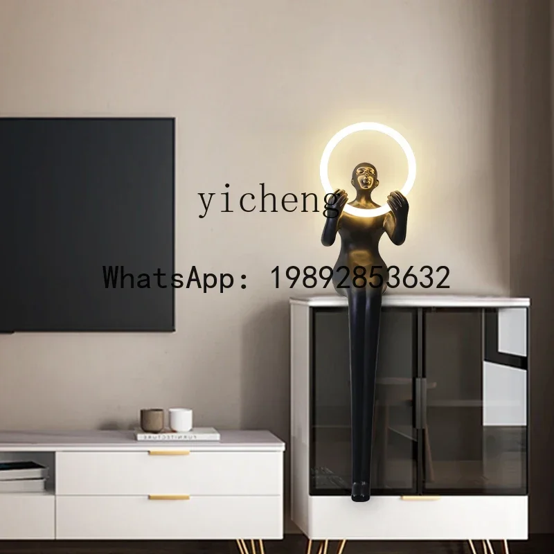 

X5 Creative Living Room Abstract Humanoid Art Floor Ornament Nordic Hotel Shopping Mall Model Room Ornament Vertical Ornament