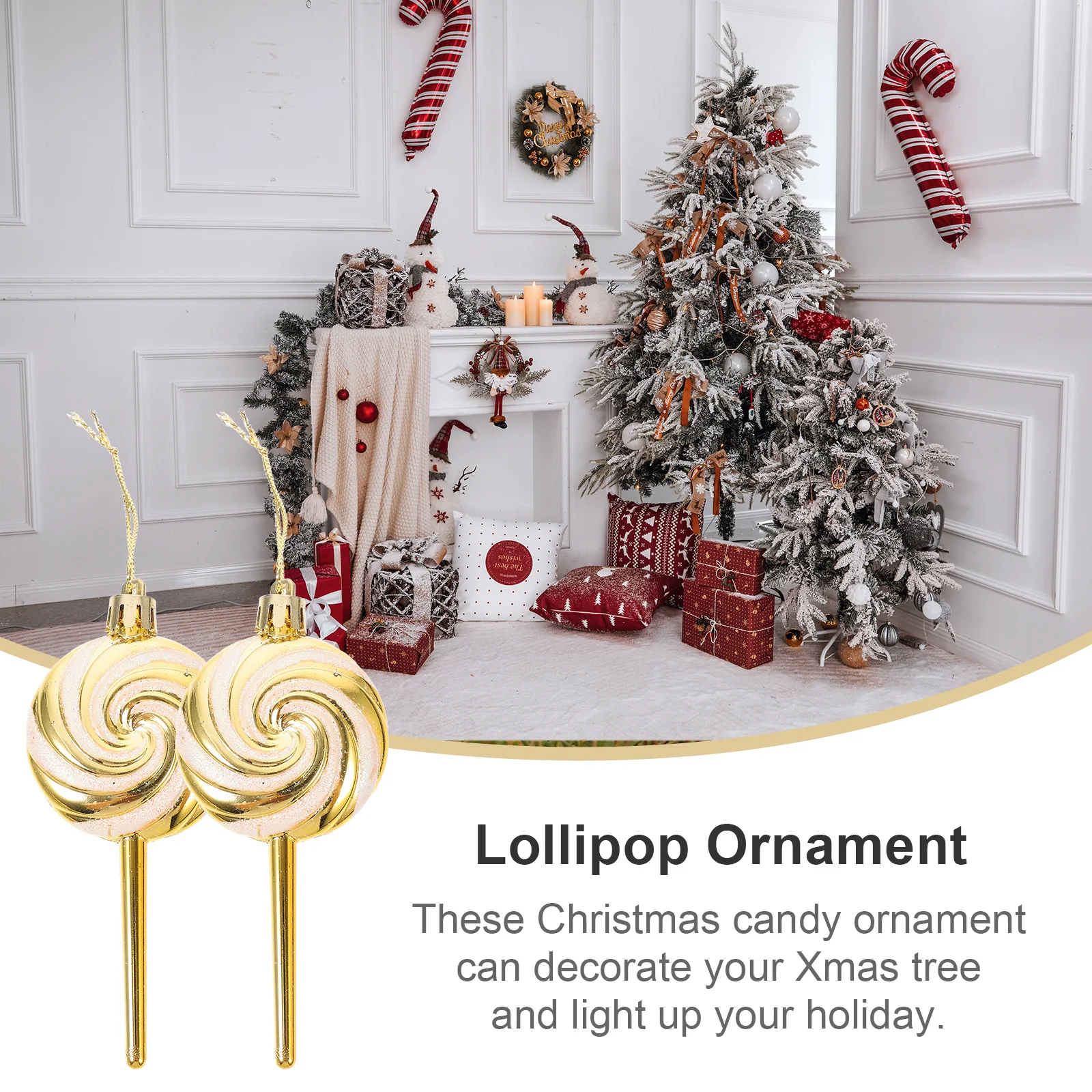 4 قطعة قلادة الحلوى شجرة عيد الميلاد مصاصة زخرفة ديكور معلق لعيد الميلاد حفل زفاف المطبخ الحلويات البلاستيكية الحرفية المنزل
