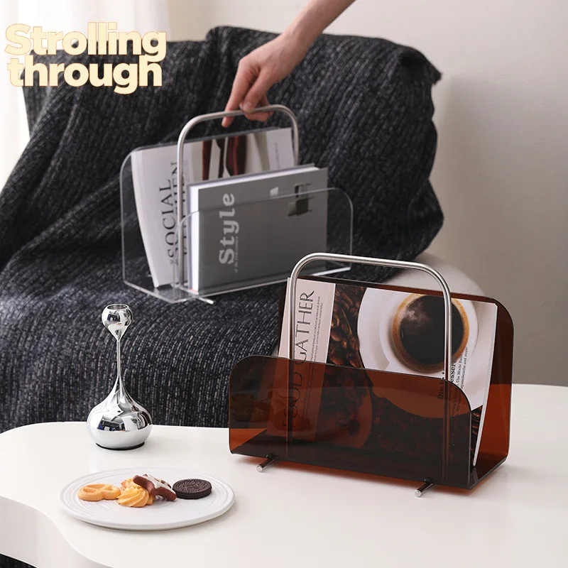 

MOMO Simple Modern Home Metal Acrylic Bookshelf Decoration Study Desktop Sales Office Model Room Decoration