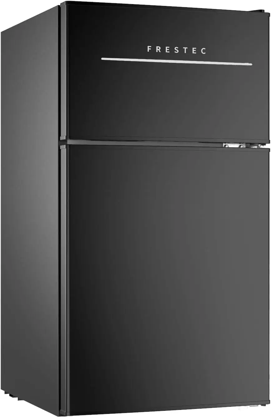 

New 3.0 Cu.Ft Compact Refrigerator with 2 Doors, Mini Fridge with Freezer, 37dB Quiet, 7-Settings Mechanical Thermostat, LED