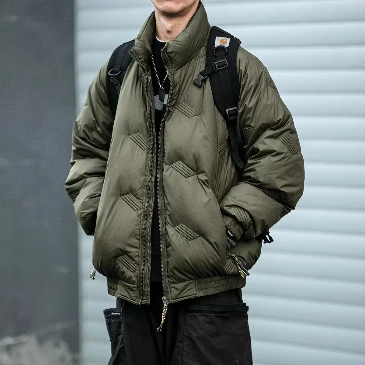 

Thiened Хлопковая летная куртка Мужская зимняя молодежная теплая верхняя одежда Breaoat Повседневная свободная посадка на молнии Повседневная одежда