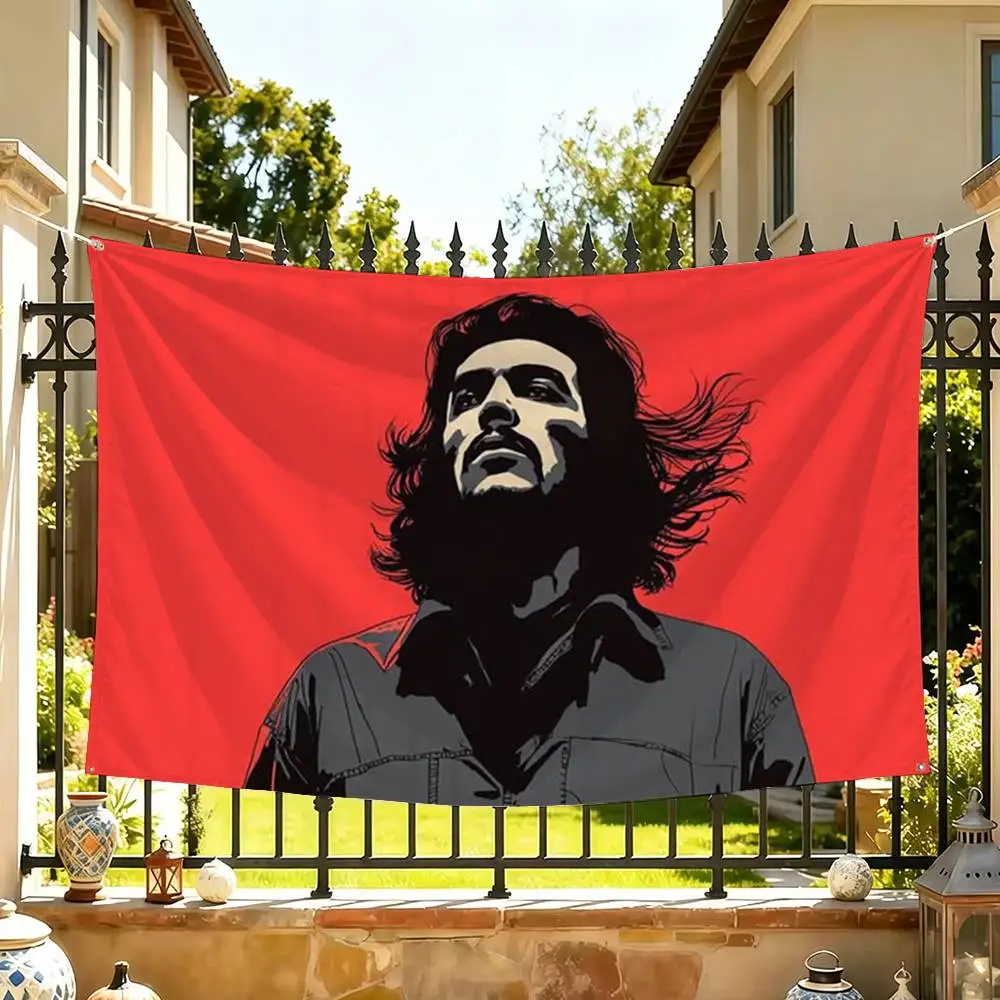 Che Guevara Freedom Flags Wall Hanging Tapestry Outdoor Garage Room Decorative flag Background Blanket